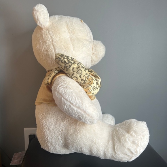 Disney Gold and Cream Winnie the Pooh Plush Stuffed Animal - Picture 5 of 12
